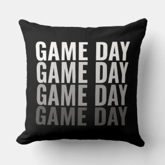 “Game Day Repeat” Bold Throw Pillow クッション