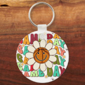 game day, retro, vintage キーホルダー (正面)