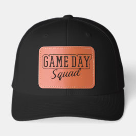 Game Day Squad Leather Patch Trucker Hat - Sports
