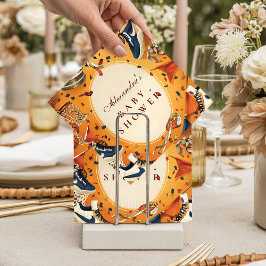 Game Day Vintage Basketball Baby Shower スタンダードカクテルナプキン