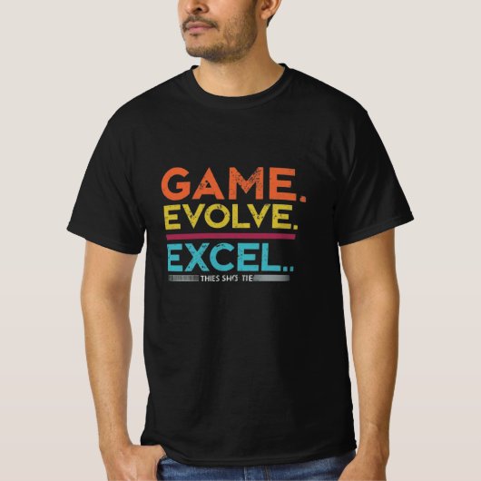 Game Evolve Excel Tシャツ (正面)