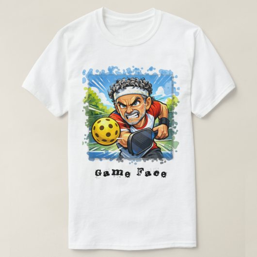 Game Face Pickleball T-shirt Tシャツ (デザイン正面)