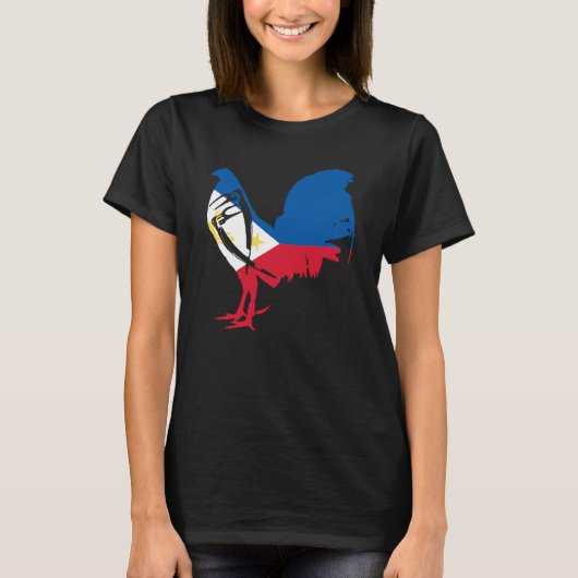 Game fowl Filipino Philippines flag gaff rooster G Tシャツ (正面)