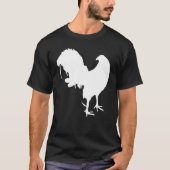 Game Fowl Gallegos, Rooster, gamefowl Chicken whit Tシャツ (正面)