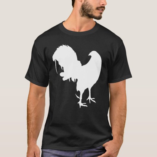Game Fowl Gallegos, Rooster, gamefowl Chicken whit Tシャツ (正面)