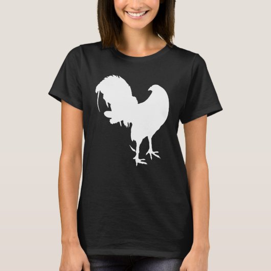 Game Fowl Gallegos, Rooster, gamefowl Chicken whit Tシャツ (正面)