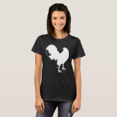 Game Fowl Gallegos, Rooster, gamefowl Chicken whit Tシャツ (正面フル)