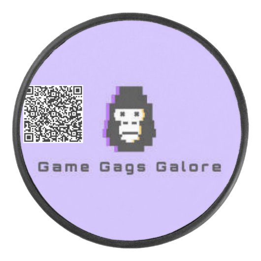 game gags galor hockey puck アイスホッケーパック (正面)