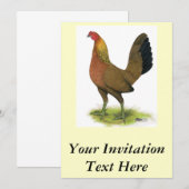 Game Hen：豆で覆われた 招待状 (正面/裏面)