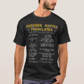 Game Master Translator RPG Tabletop Humor Tee Tシャツ (正面)