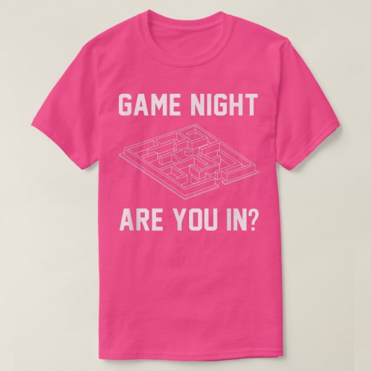 Game Night Are You In Boardgames Party Games Card Tシャツ (デザイン正面)