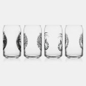 Game Night Unique Dragons 4 Personalize Text ガラス缶 (左)