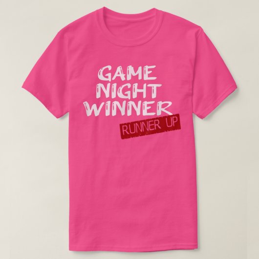 Game Night Winner RUNNER UP  Tシャツ (デザイン正面)