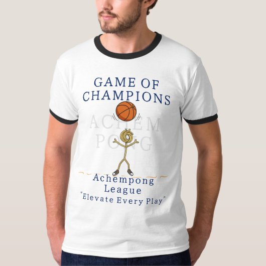 Game of Champions Achempong Basketball Personalize Tシャツ (正面)