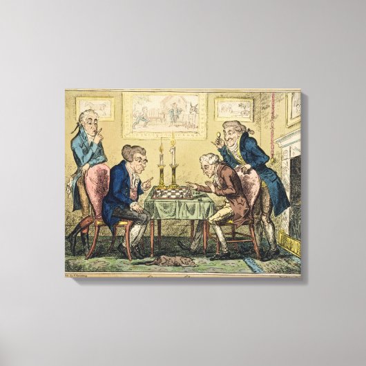 Game of Chess, H. Humphrey, London (c) キャンバスプリント (正面)