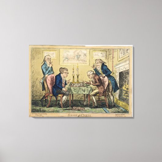 Game of Chess, H. Humphrey, London (c) キャンバスプリント (正面)