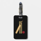 Game of Cricket、カスタマイズ可能な文字 ラゲッジタグ (裏面縦)