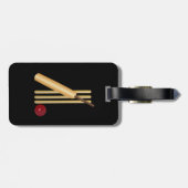 Game of Cricket、カスタマイズ可能な文字 ラゲッジタグ (裏面横)