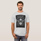 Game of Drones – Stark Direwolf Drone Emblem Tシャツ (正面フル)