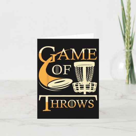 Game Of Throws - Disc Golf Player Flying Disc Golf カード (正面)