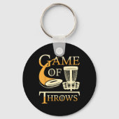 Game Of Throws - Disc Golf Player Flying Disc Golf キーホルダー (正面)