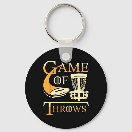 Game Of Throws - Disc Golf Player Flying Disc Golf キーホルダー (正面)