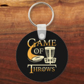 Game Of Throws - Disc Golf Player Flying Disc Golf キーホルダー (正面)