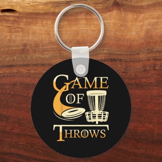 Game Of Throws - Disc Golf Player Flying Disc Golf キーホルダー (正面)