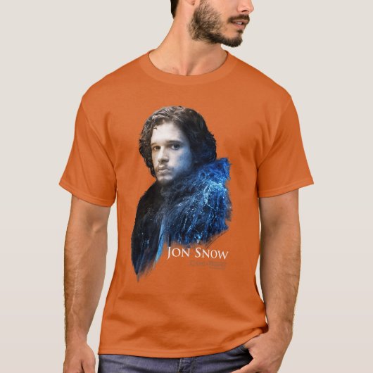 Game ofhrones Jon Snow Portrait funny Tシャツ (正面)