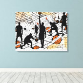 Game On キャンバスプリント (インサイチュ (ウッドフロア))