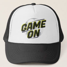 Game On サッカーボール グラフィック © GraphicLoveShop キャップ