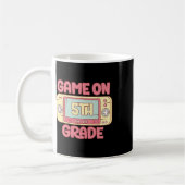 Game On 5th Grade Cool Video Game Ck To School Kid コーヒーマグカップ (左)