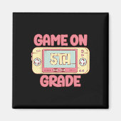 Game On 5th Grade Cool Video Game Ck To School Kid マグネット (正面)