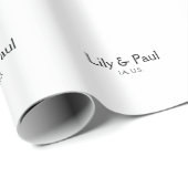 Game on add couple name wedding party place city g ラッピングペーパー (ロールコーナー)