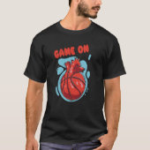 Game On Basketball Slam Dunk Tシャツ (正面)