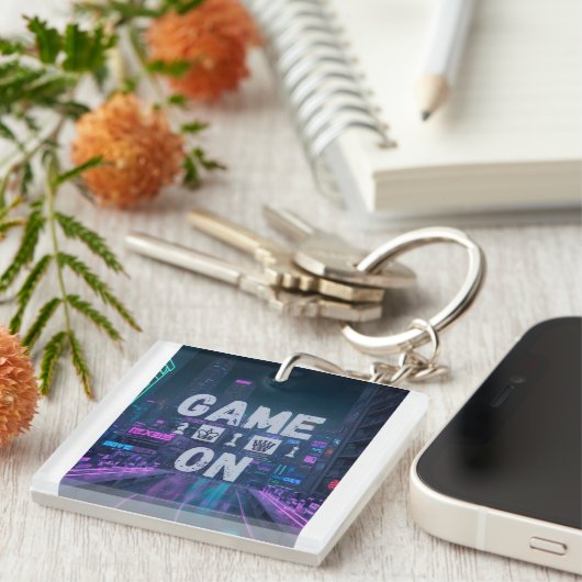 Game on chess キーホルダー (正面右)