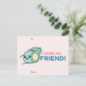 Game On Friend Valentine Card シーズンポストカード (スタンド正面)