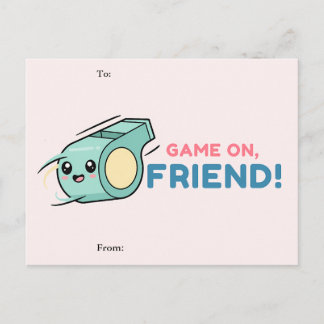 Game On Friend Valentine Card シーズンポストカード