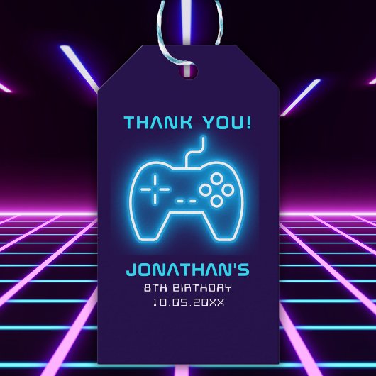 Game on, Fun Birthday Boy  ギフトタグ