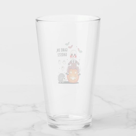 Game on Ghosts Halloween タンブラーグラス (裏面)