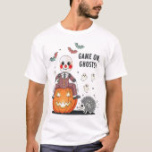 Game on Ghosts Halloween Tシャツ (正面)