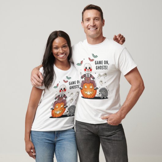 Game on Ghosts Halloween Tシャツ (ユニセックス)