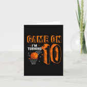 Game On I's Turning 10 Basketball 10誕生日B カード (正面)