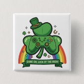 Game On Luck of the Irish | 聖パトリック祭 ゲーム 缶バッジ (正面)