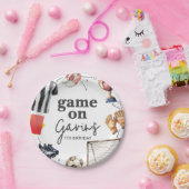 Game On Soccer Birthday ペーパープレート (パーティー)