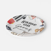 Game On Soccer Birthday ペーパープレート (アングル)