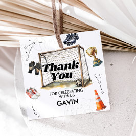 Game On Soccer Birthday Party Favor Tags フェイバータグ