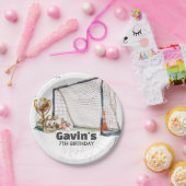 Game On Soccer Boy Birthday ペーパープレート (パーティー)