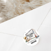 Game On Soccer Boy Birthday ラウンドシール