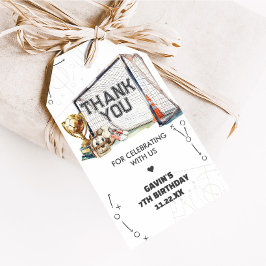 Game On Soccer Boy Birthday Favor Tags ギフトタグ